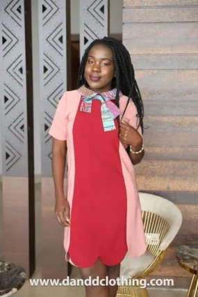 African Patched Stylish Office Dress