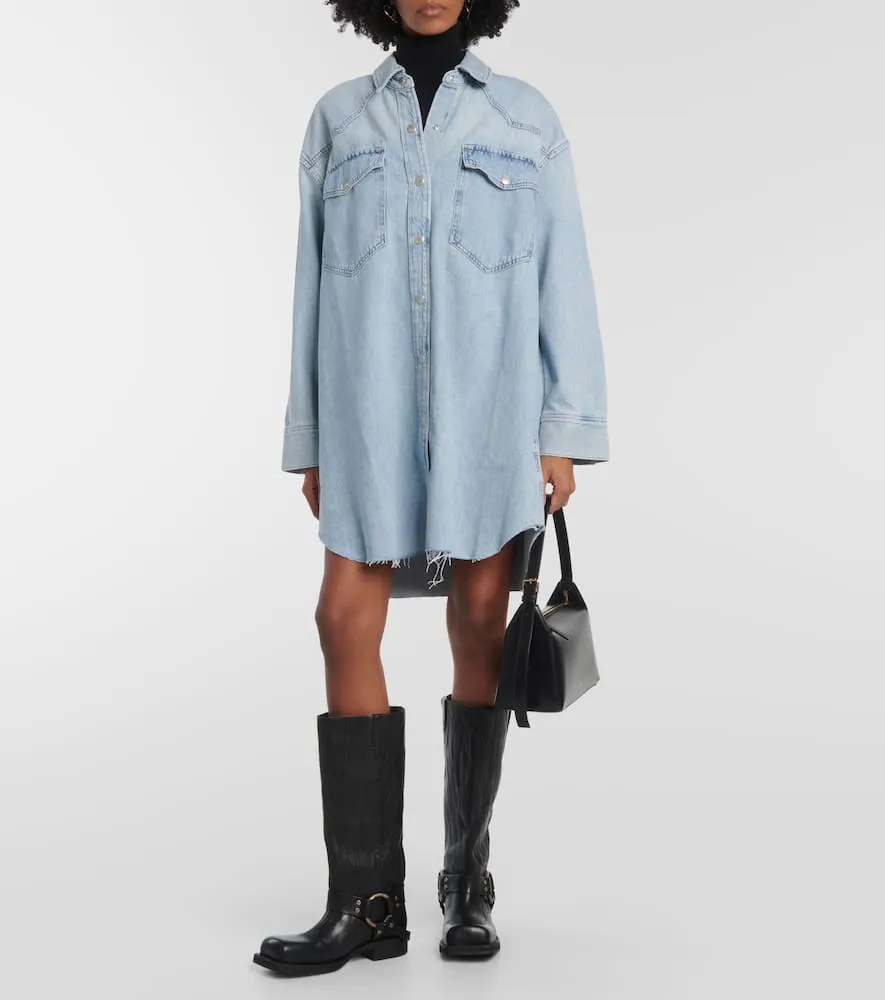 Agolde Jessa denim shirt dress