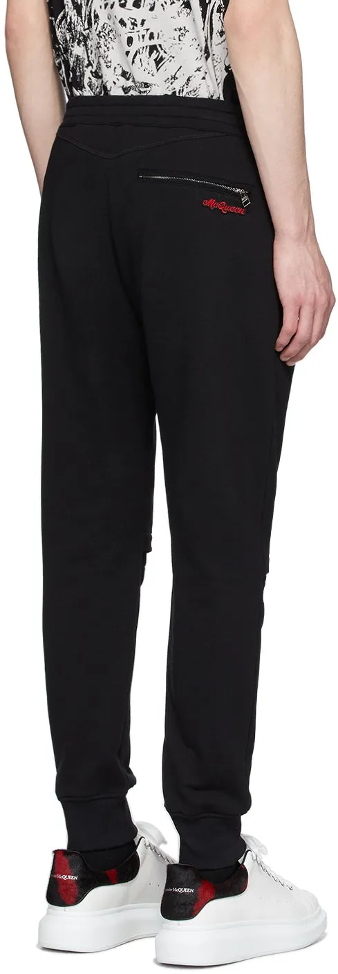 Alexander McQueen Black Jogger Lounge Pants