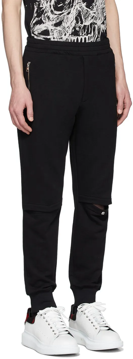 Alexander McQueen Black Jogger Lounge Pants