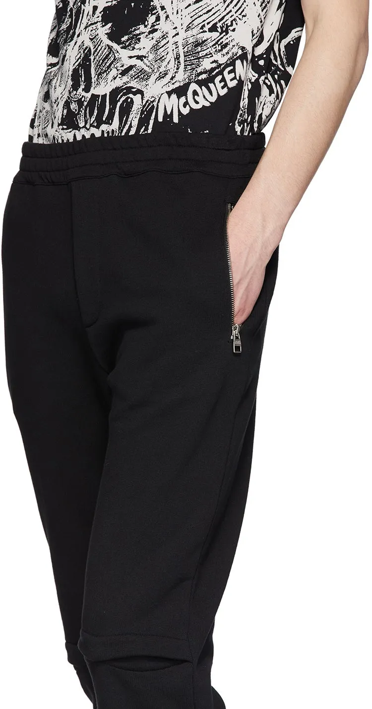 Alexander McQueen Black Jogger Lounge Pants
