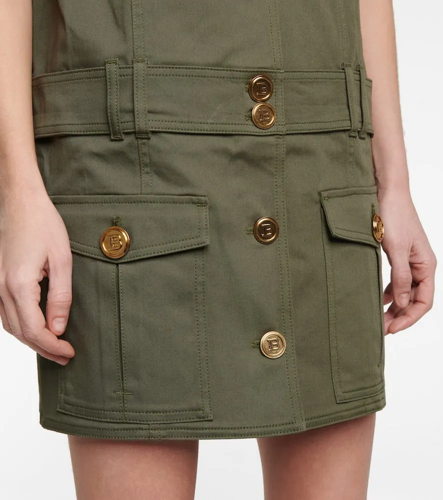 Balmain Stretch-cotton denim shirt dress