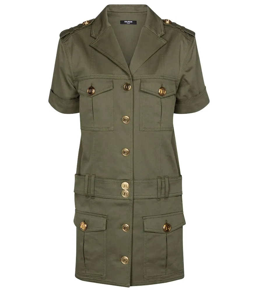 Balmain Stretch-cotton denim shirt dress