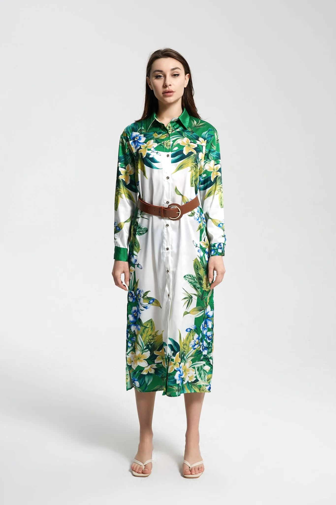 BELTED SHIRT DRESS