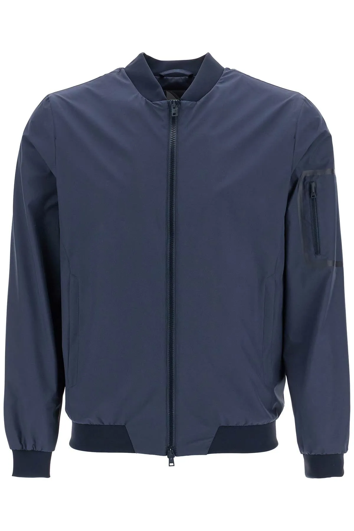 bomber in poliestere blu scuro con gore windstopper impermeabile GI000457U 11106 BLU