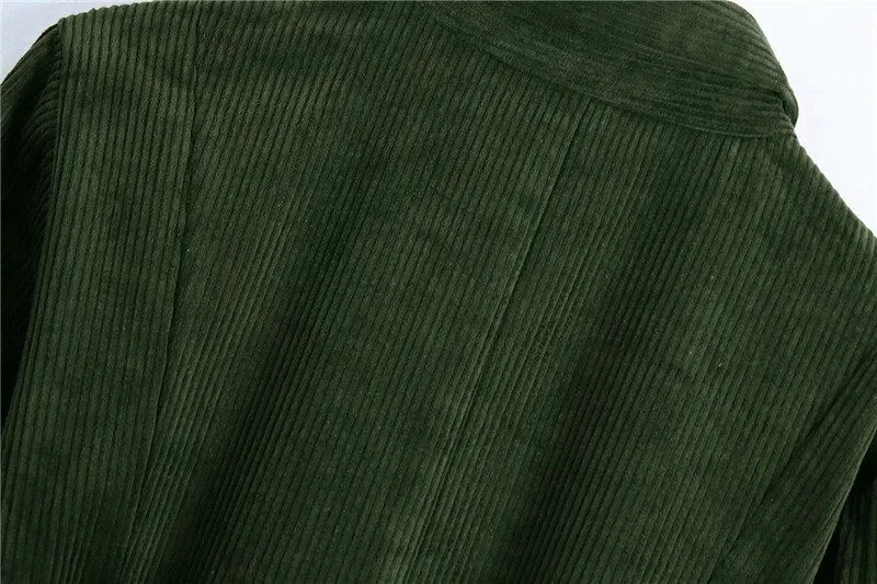 CORDUROY SHIRT DRESS