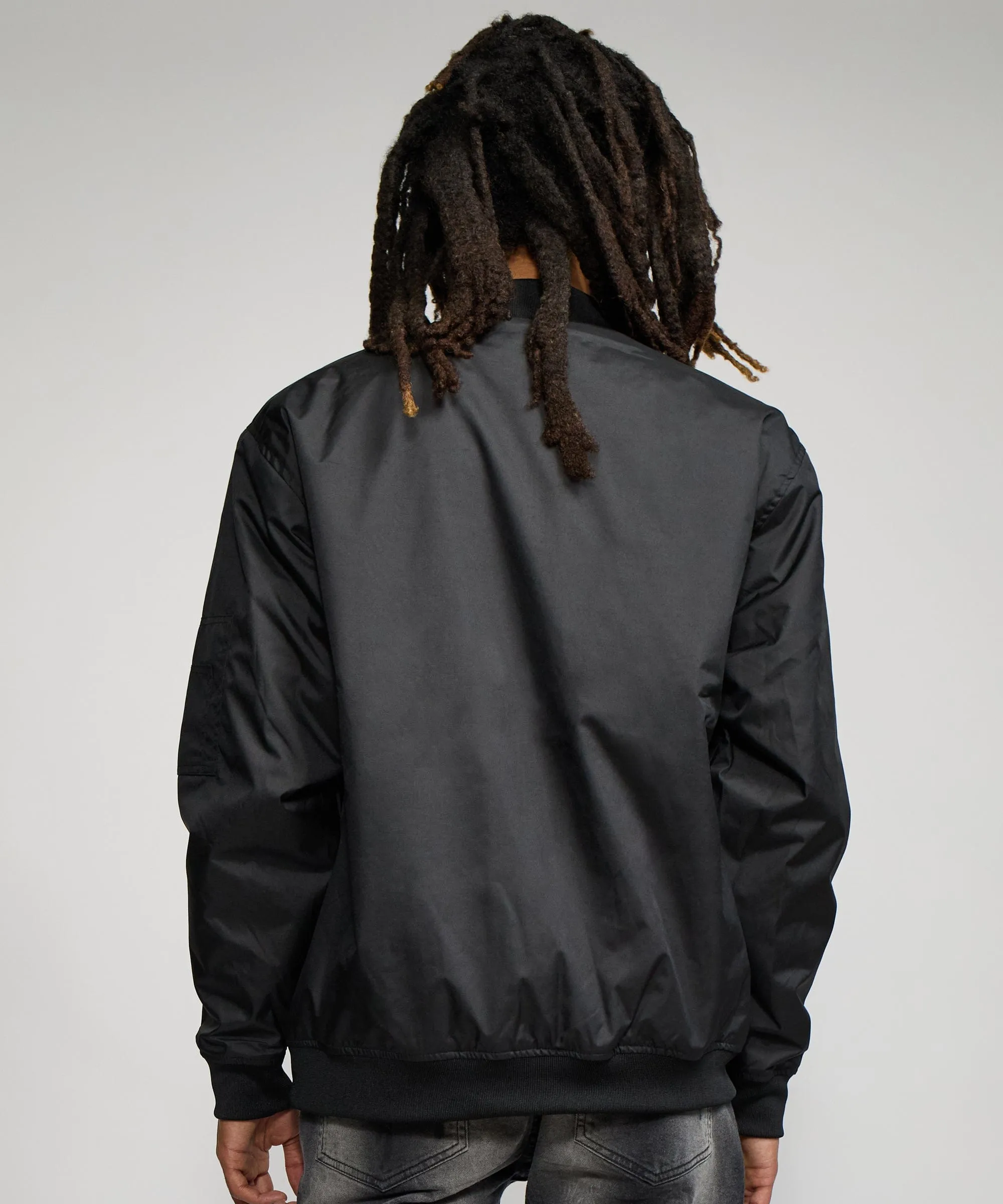 Destroyer Nylon Bomber Jacket - Black
