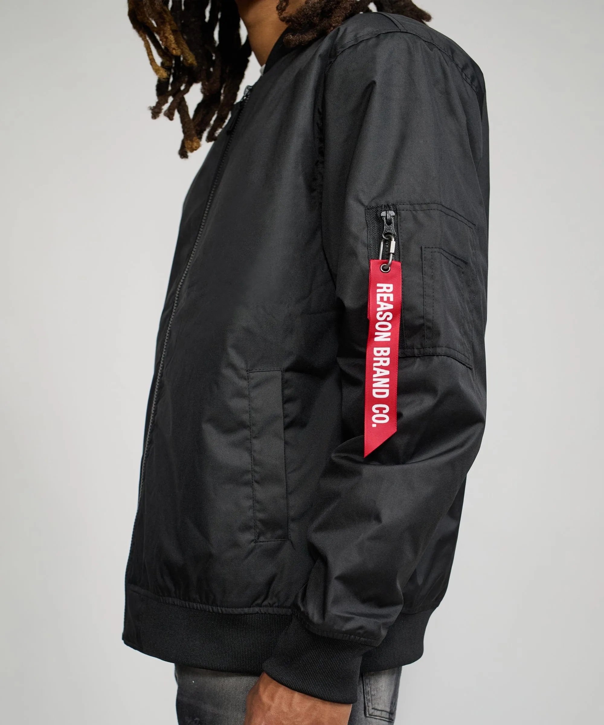 Destroyer Nylon Bomber Jacket - Black