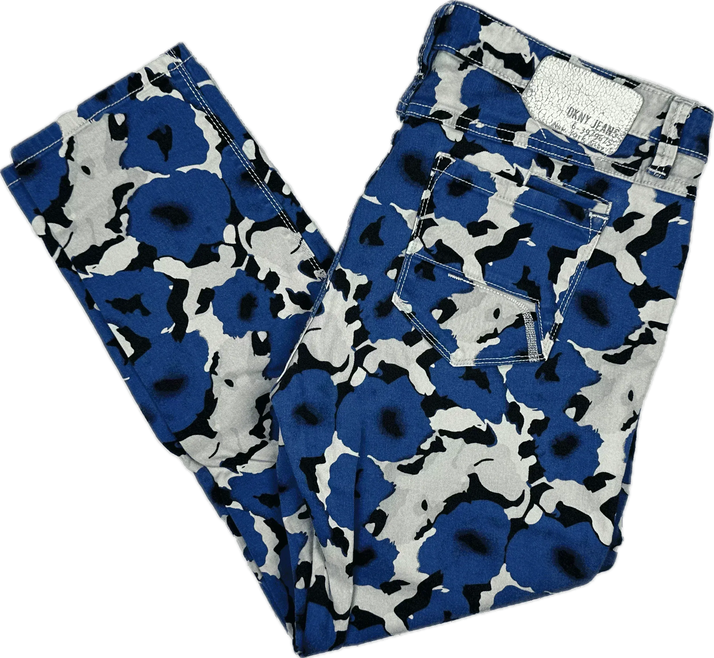 DKNY Flower Print Stretch Jeans- Size 31