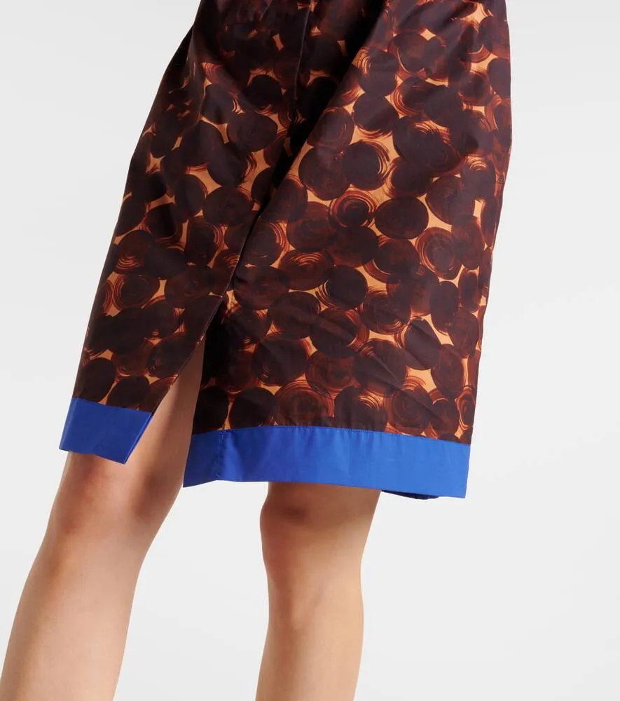 Dries Van Noten Printed cotton poplin shirt dress
