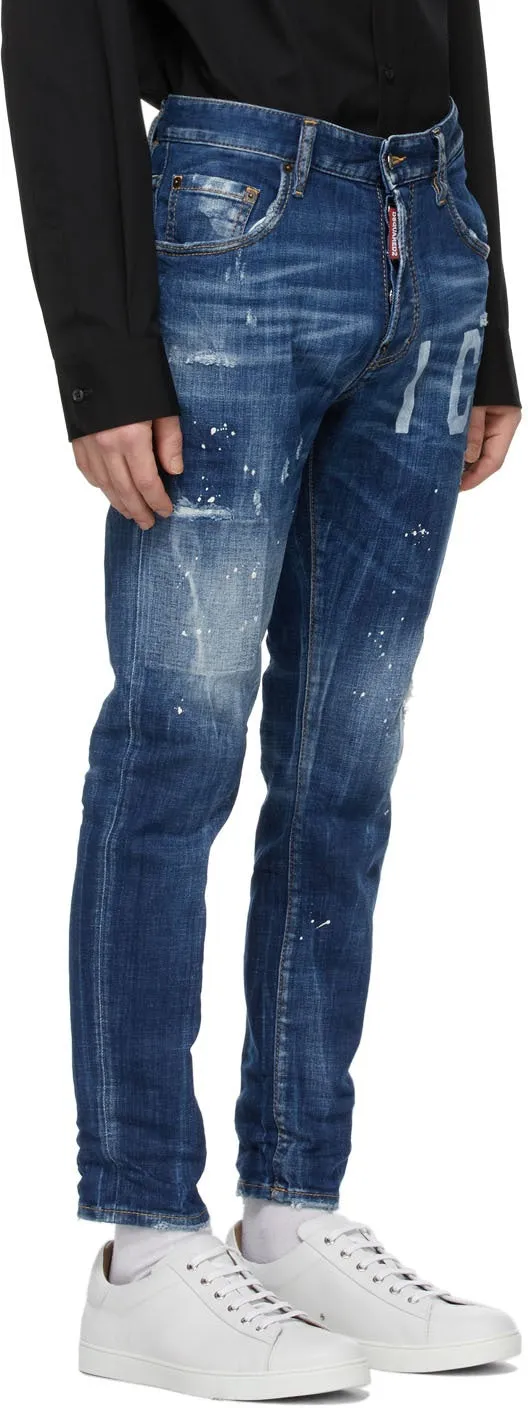 Dsquared2 Blue Icon Skater Jeans