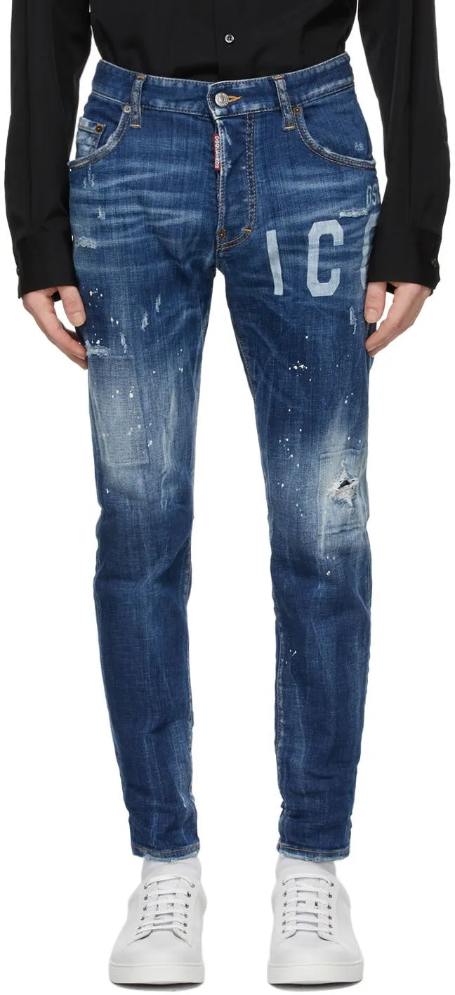 Dsquared2 Blue Icon Skater Jeans
