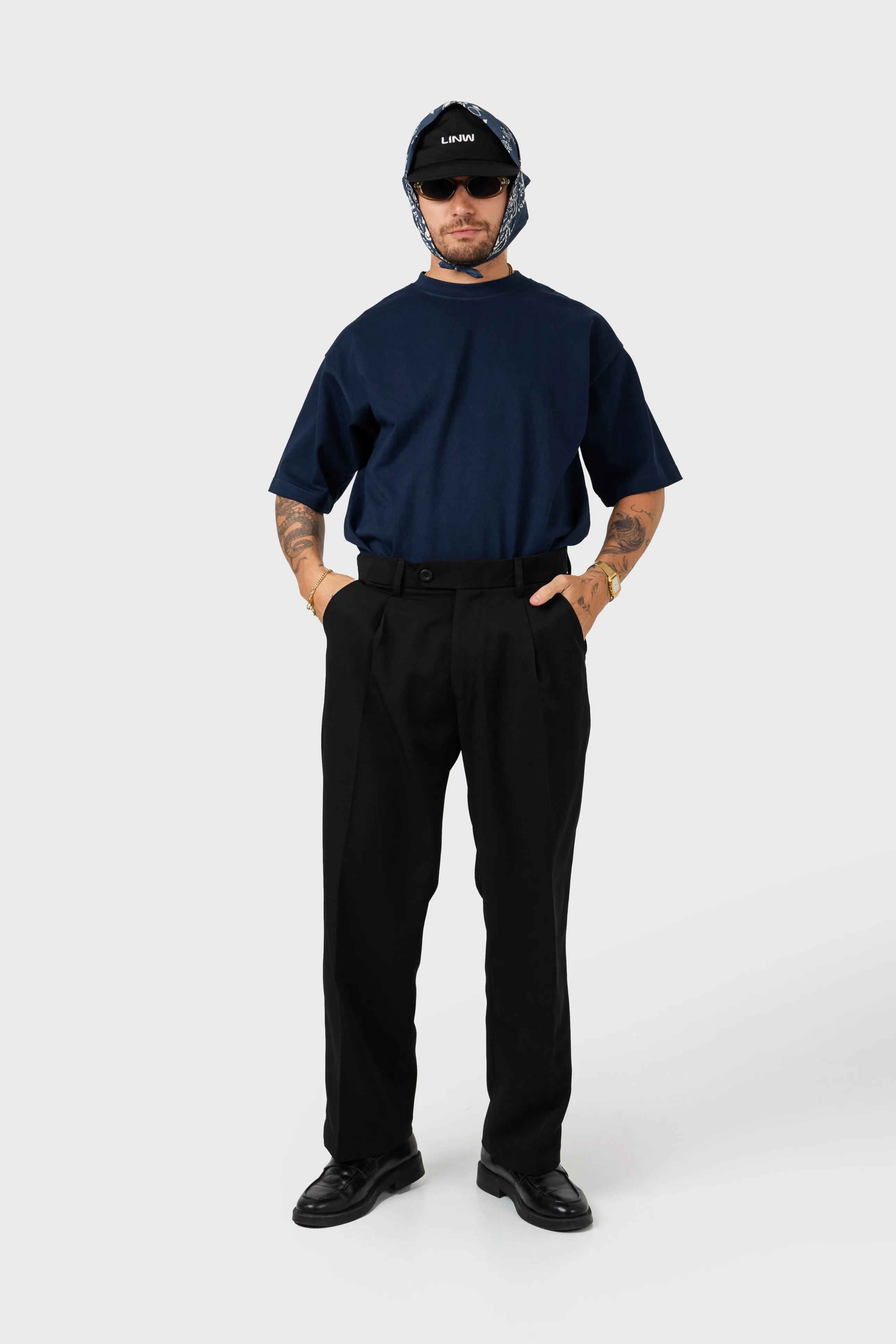 Essential Box Tee - Navy