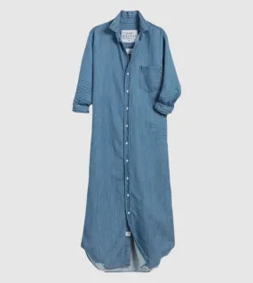 Frank and Eileen Rory Maxi Shirtdress in Vintage Stonewashed Indigo