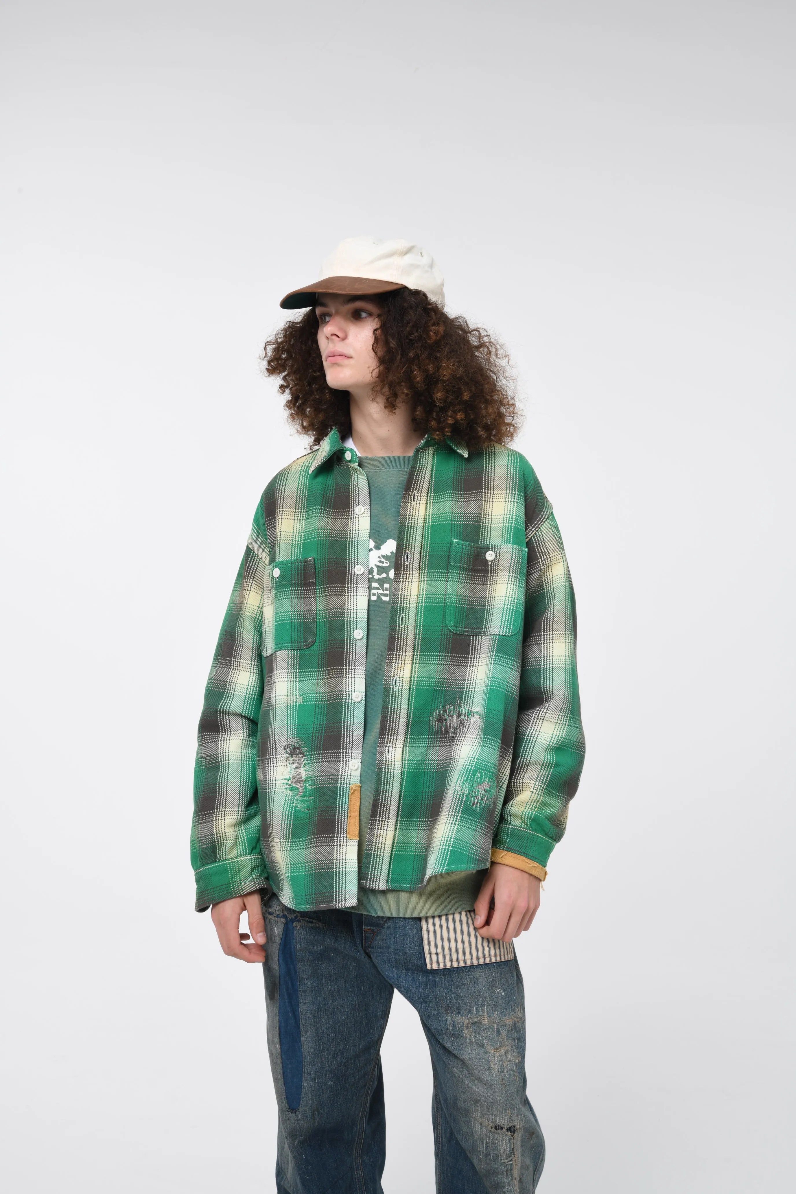 HEAVY WEIGHT FLANNEL SHIRTS AGING