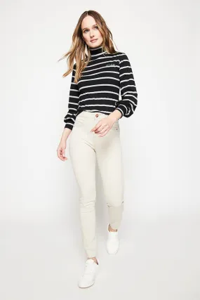Jeans Tiro Alto Pitillo   4319