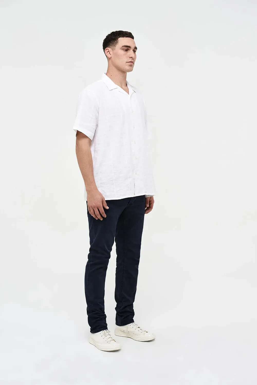 LOU SLIM TWILL - NAVY