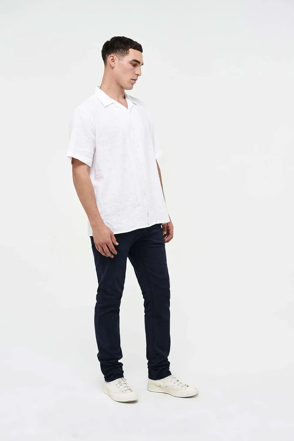 LOU SLIM TWILL - NAVY