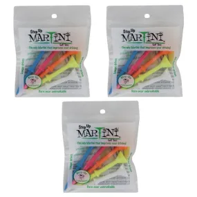 Martini Original 3 1/4" Golf Tees (3 bag bundle = 15 tees total)
