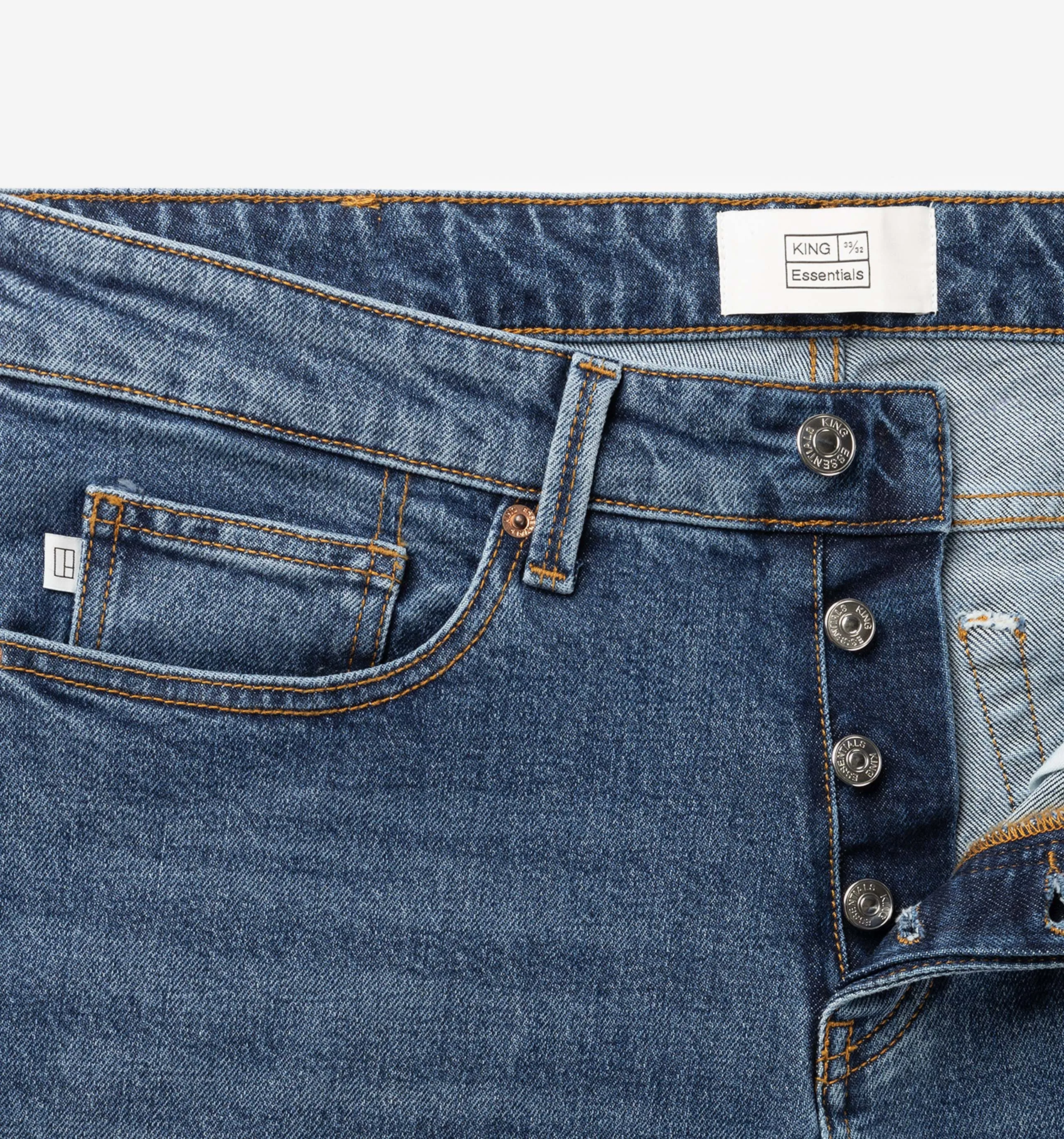 Mid Blue Stretch Jeans