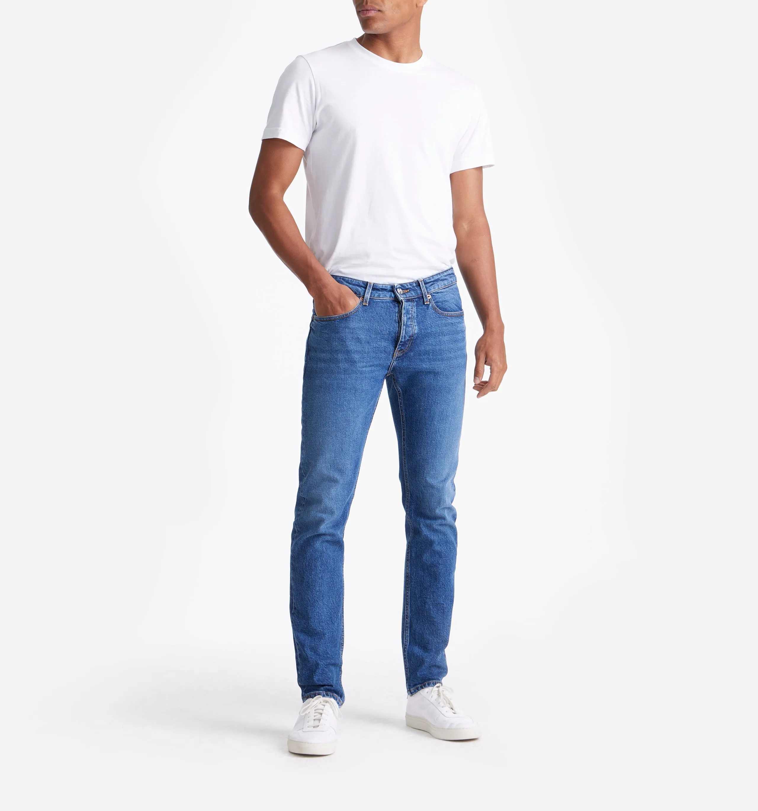 Mid Blue Stretch Jeans