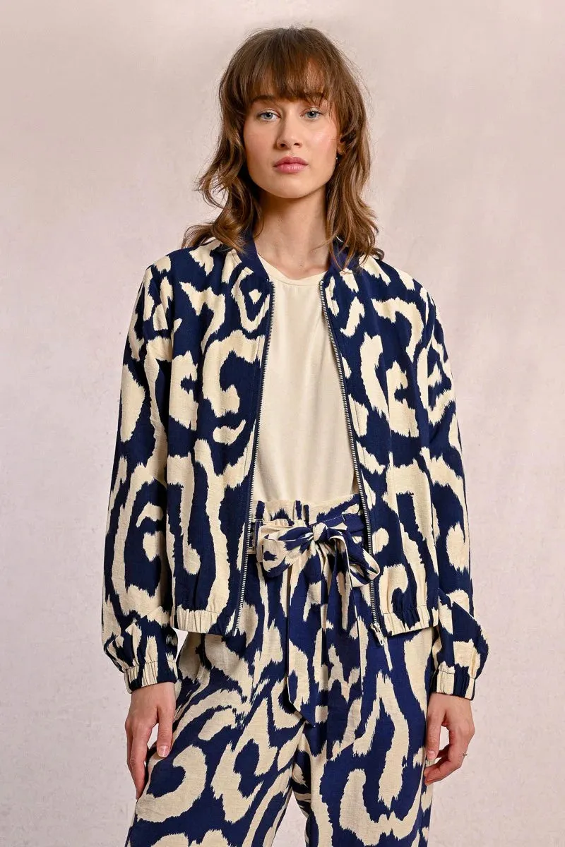Molly Bracken | Navy Sky Bomber Jacket