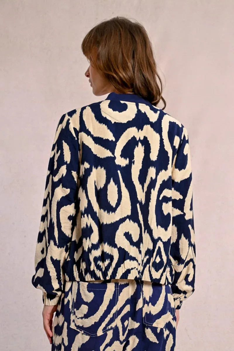 Molly Bracken | Navy Sky Bomber Jacket