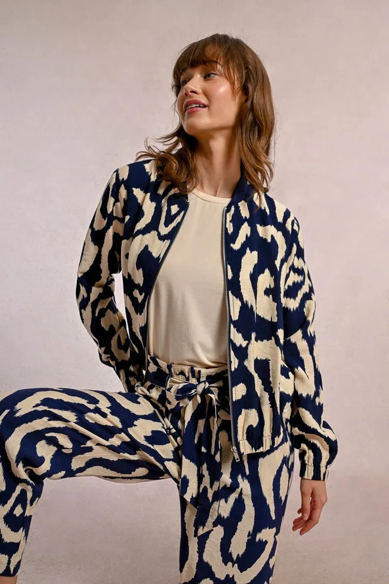 Molly Bracken | Navy Sky Bomber Jacket