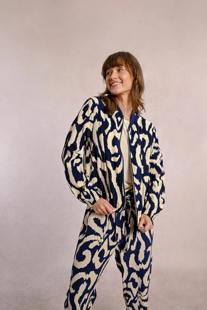 Molly Bracken | Navy Sky Bomber Jacket