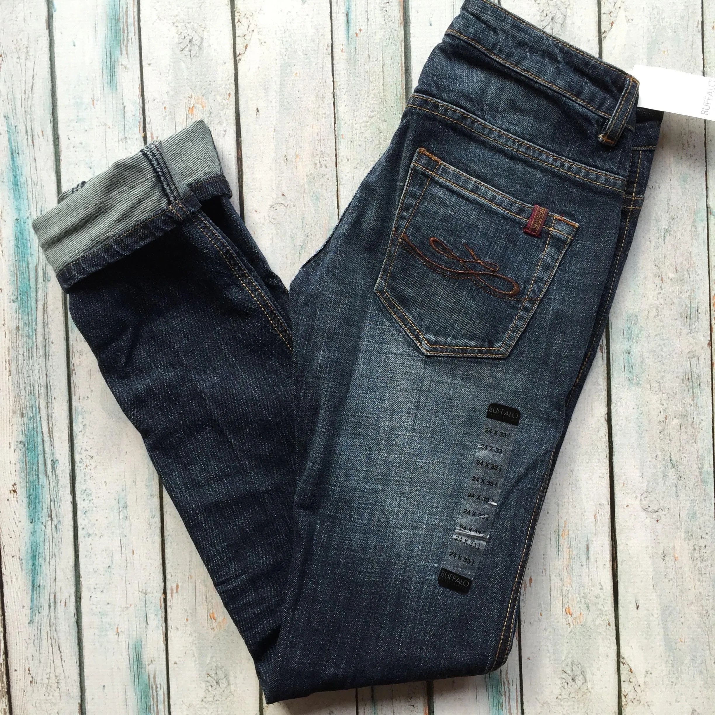 NWT - Buffalo Stretch Pencil Straight Stretch Jeans- Size 24
