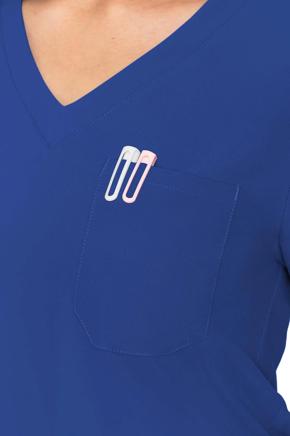One Pocket Tuck-In Top By Med Couture(MC Insight) / Royal