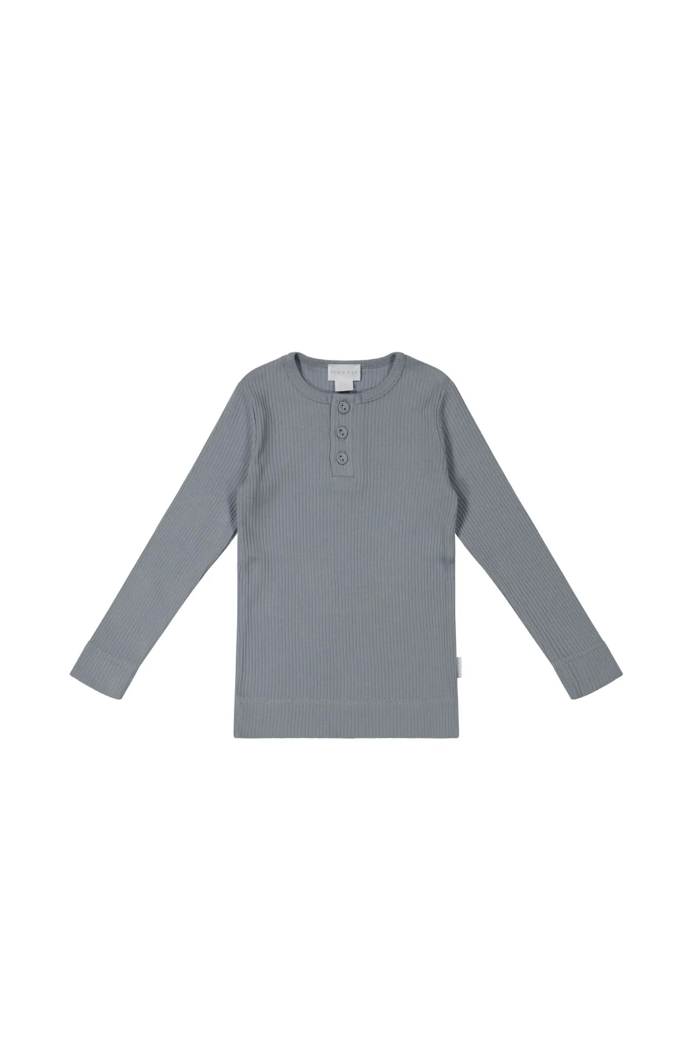 Organic Cotton Modal Long Sleeve Henley - Finch