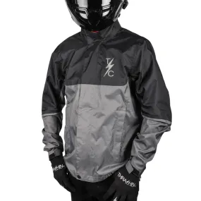 Thrashin Supply Waterproof Mission Rain Jacket - Black/Grey