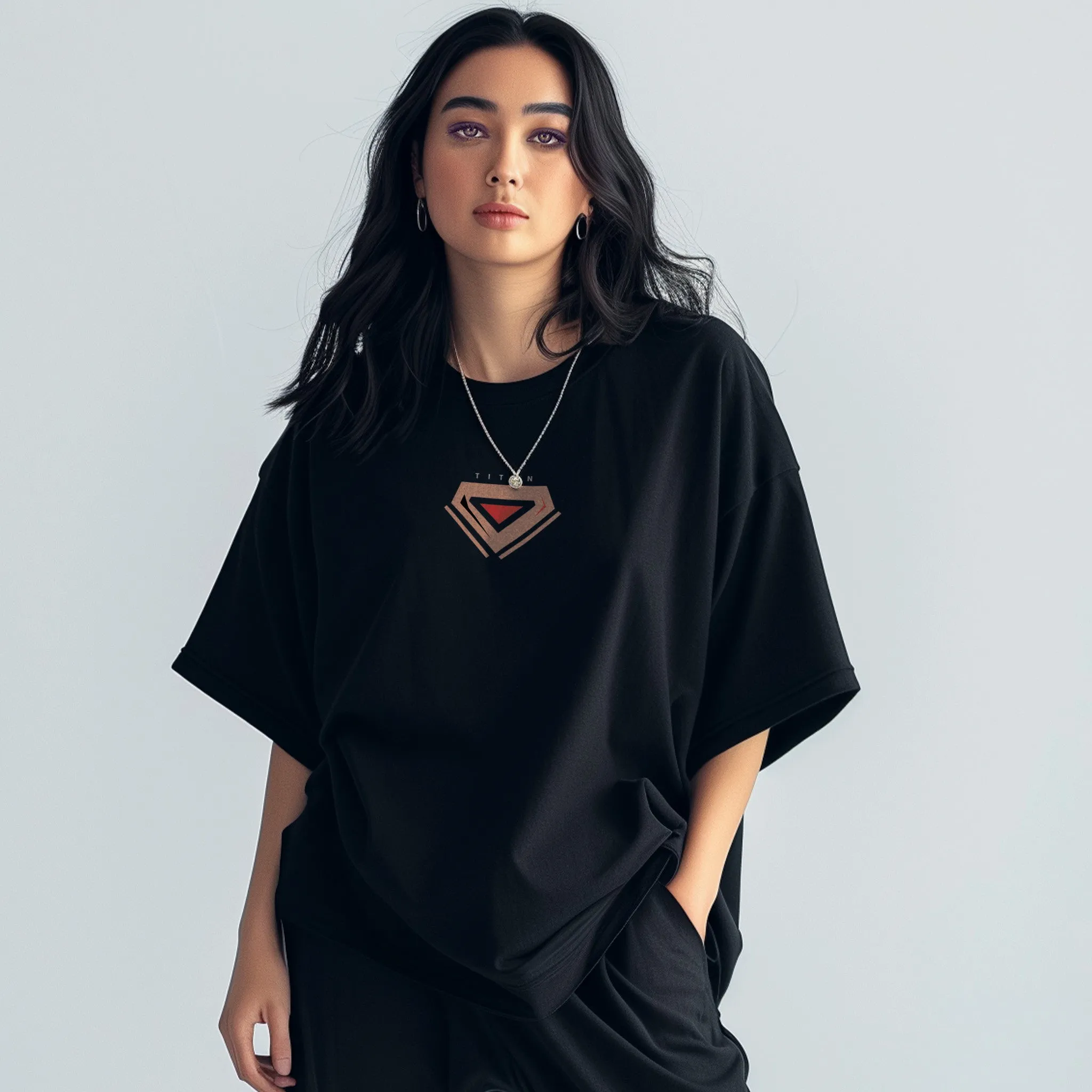 Unisex Urban Samurai Mech Oversized Graphic Tees