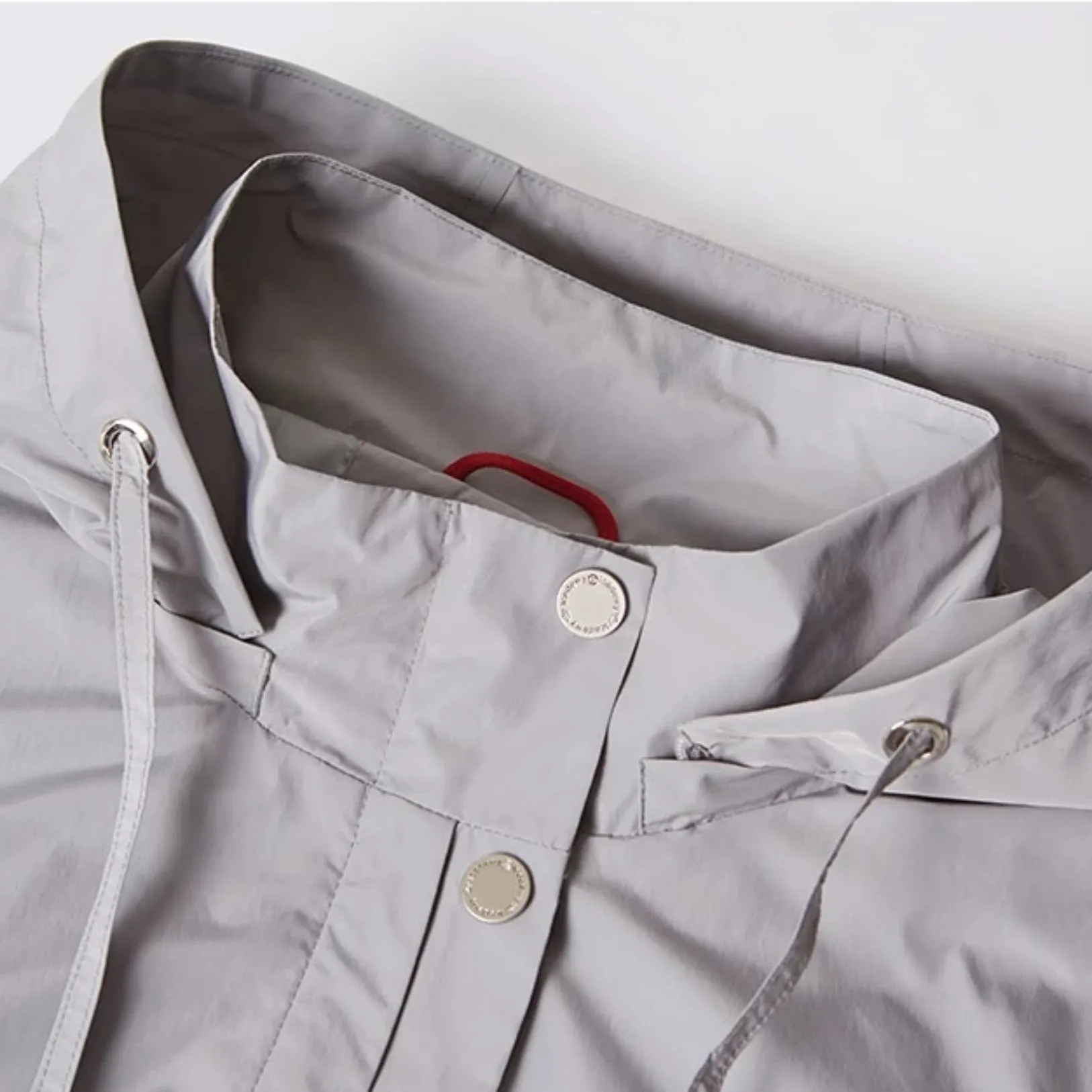 Women's Spring Solid Long Windbreaker | Plus Size